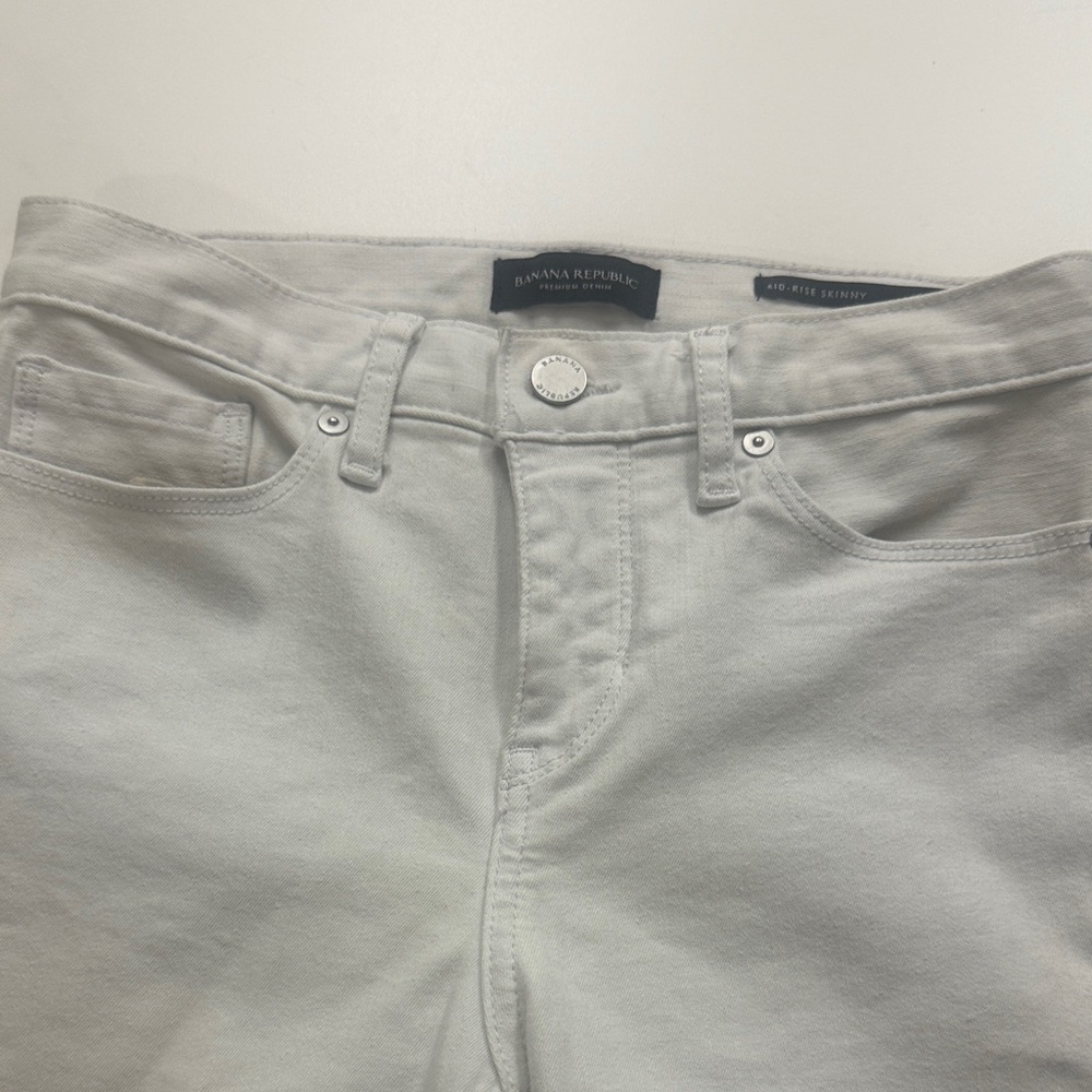 Banana Republic Men's Light Gray Skinny Jeans